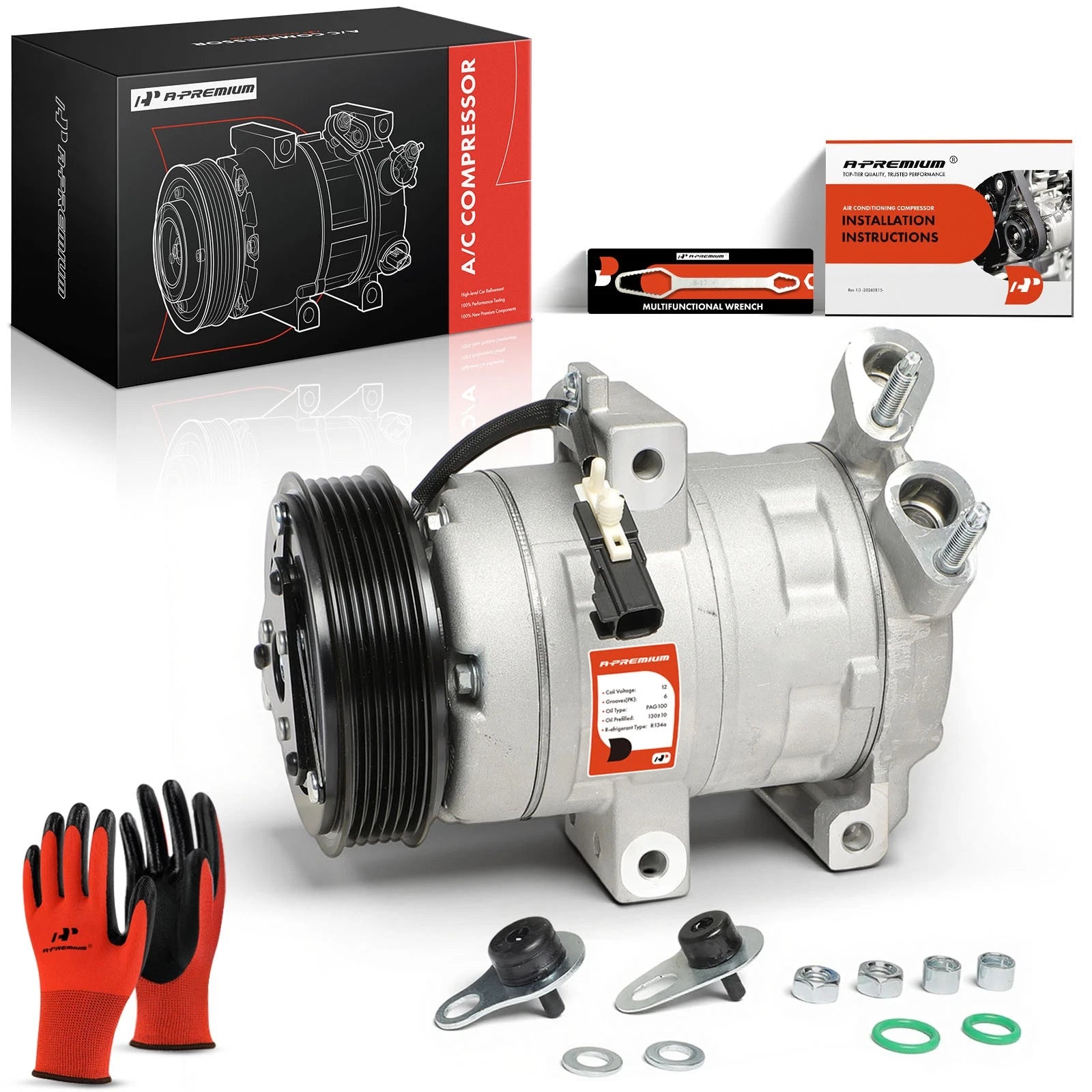 A/C Compressor with Clutch for Ford Escape Mercury Mariner (2001–2012)