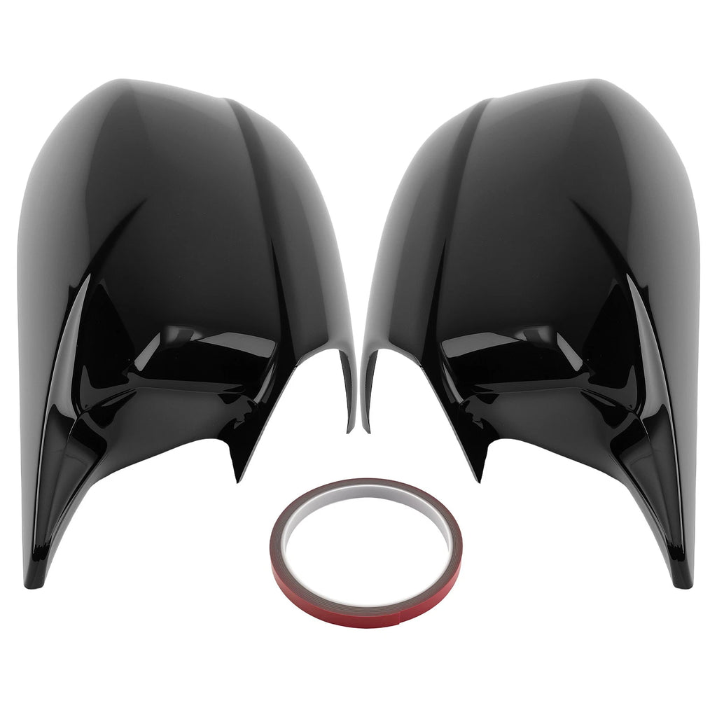 2X Mirror Cover Assembly for Dodge Charger Chrysler 300 (2011–2023) Black ABS