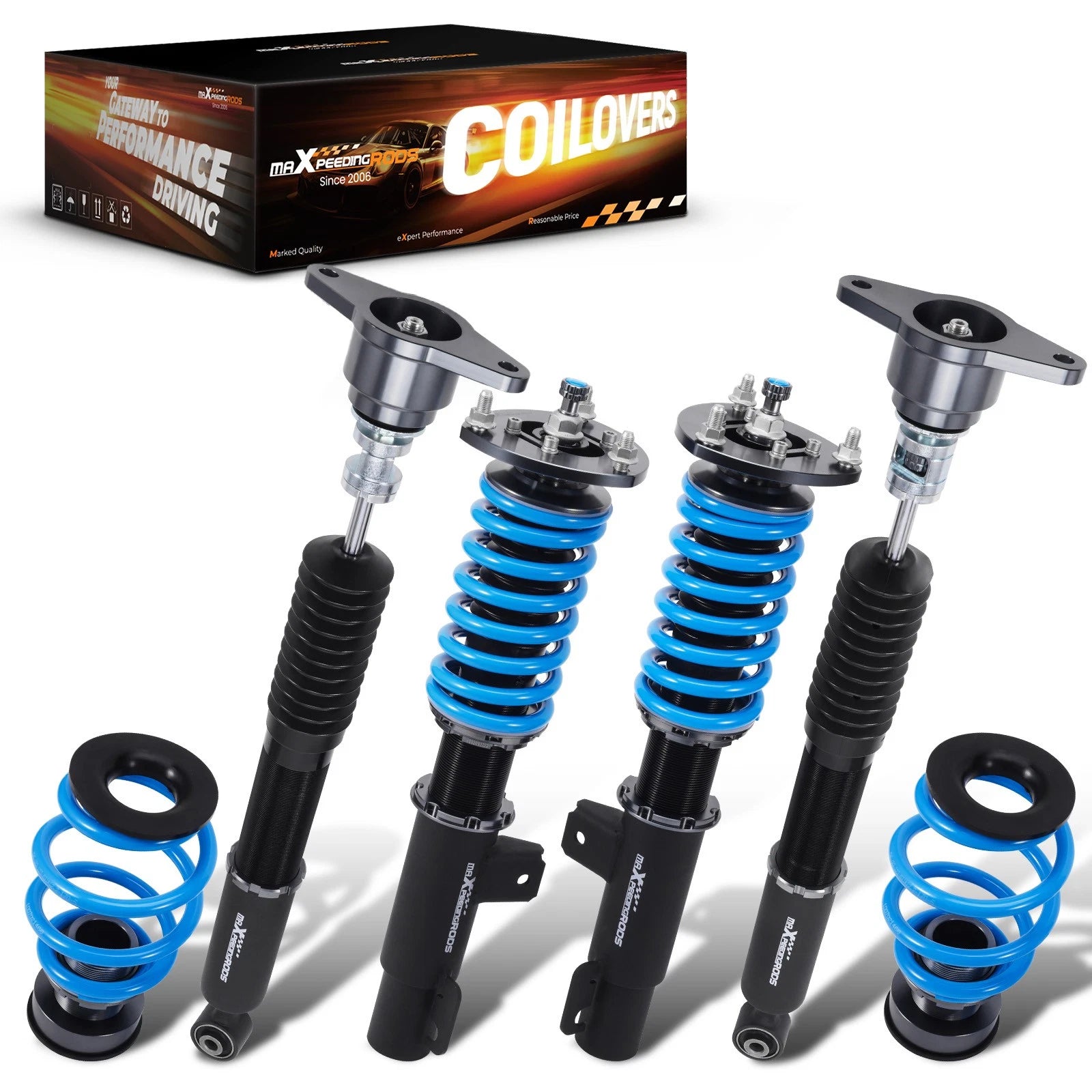 Set of 4 Adjustable Coilovers for Mazda 3 (2019–2021)