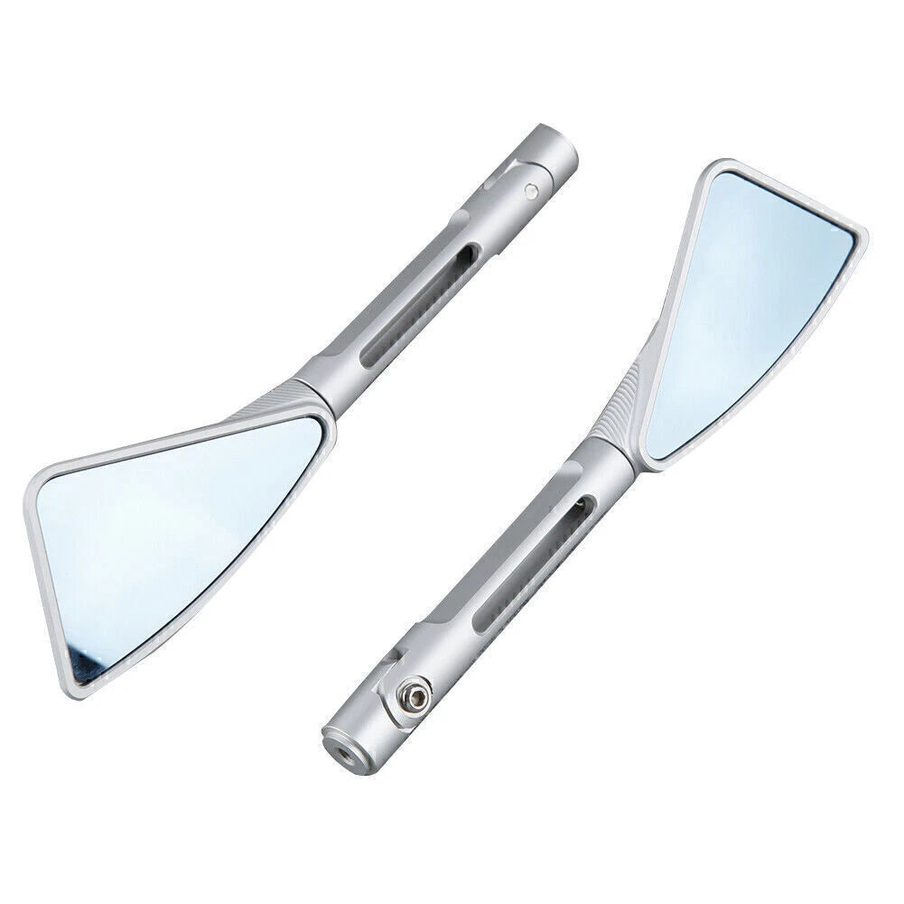 Set of 2 Rear View Side Mirrors for Suzuki GSXR 1000 (2001–2004) GSXR600 (2001–2005) Silver