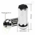 Set of 24 Chrome 14x1.5 7 Spline Drive Close End Lug Nuts for Chevy Cadillac
