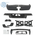 Rear Step Bumper for Toyota Tundra (2014–2021) Black Metal