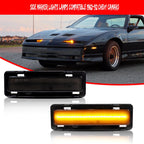 Smoked Lens Front Side Marker Lights for Chevy Camaro, Pontiac Firebird