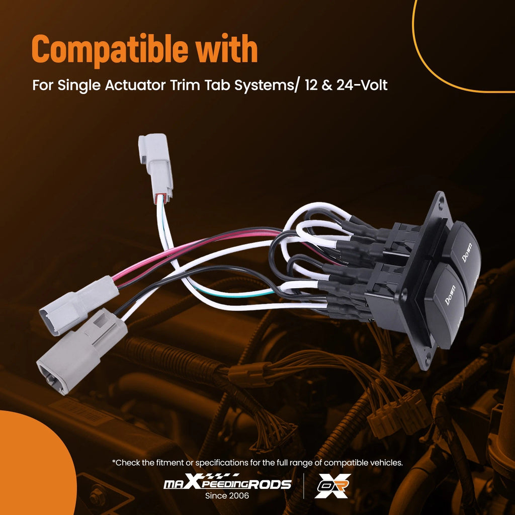 Trim Tab Switch Kit for Single Actuator Systems (12V/24V)