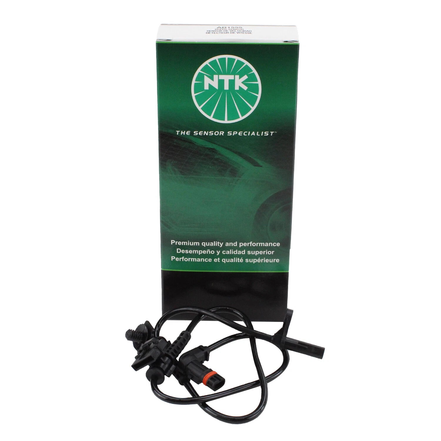 NTK Front ABS Wheel Speed Sensor AB1555 for