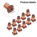 Set of 10 Adjustable Ferrite Core Inductors 0.6-1.7uH 12T Turns