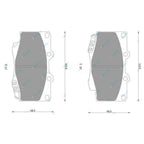 2 Front Slotted Disc Rotor for Hilux 4x4 KUN25 KUN26 GGN25 Brake Pads