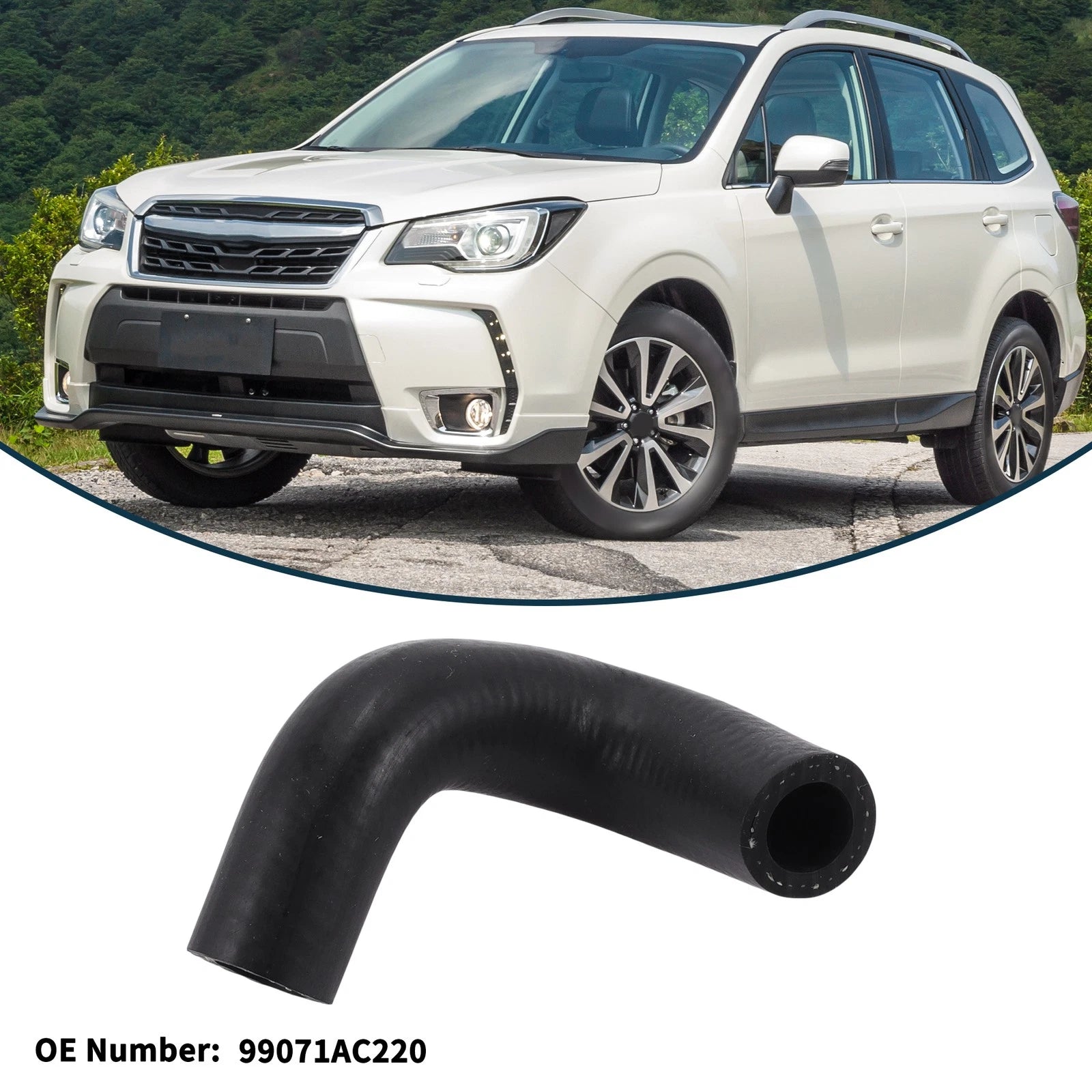 Radiator Hose for Subaru Forester (2008–2012) No. 99071AC220 Rubber