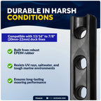 Marine Rubber Dock Line Snubbers for Boats (13/16" to 7/8" Rope)