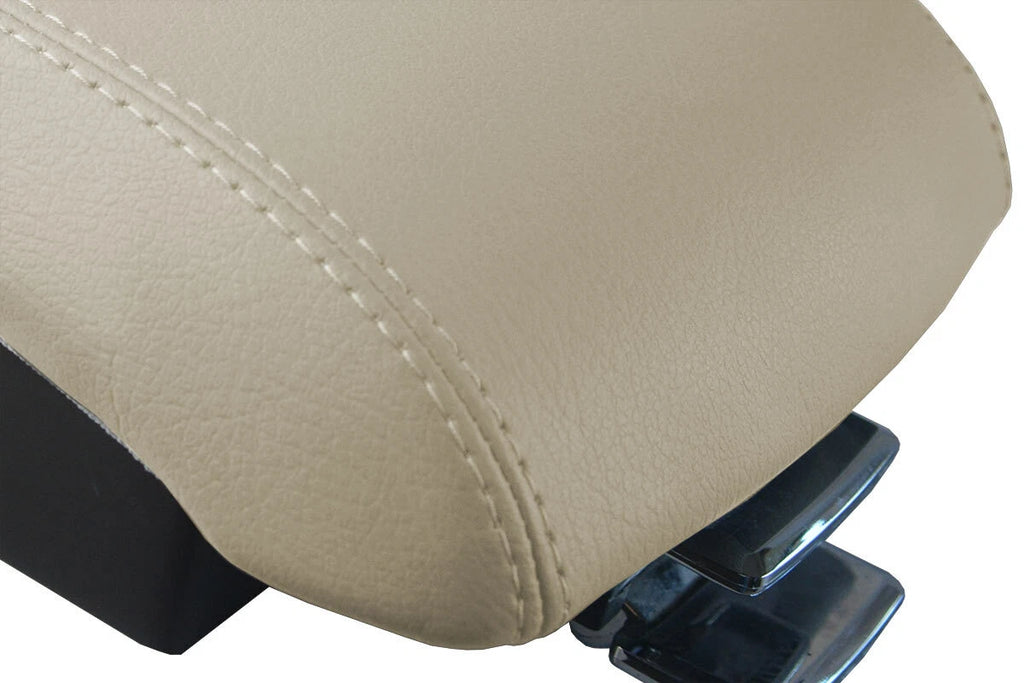 Leather Console Lid Pull Over Cover for Lincoln MKX (2007–2010) Beige