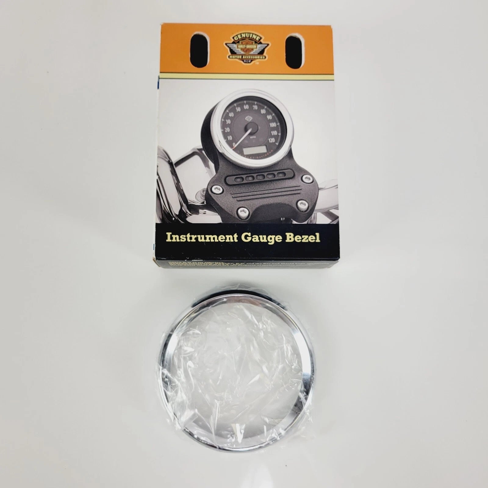 Chrome Instrument Gauge Bezel for Harley Davidson Sportster (74541-00)