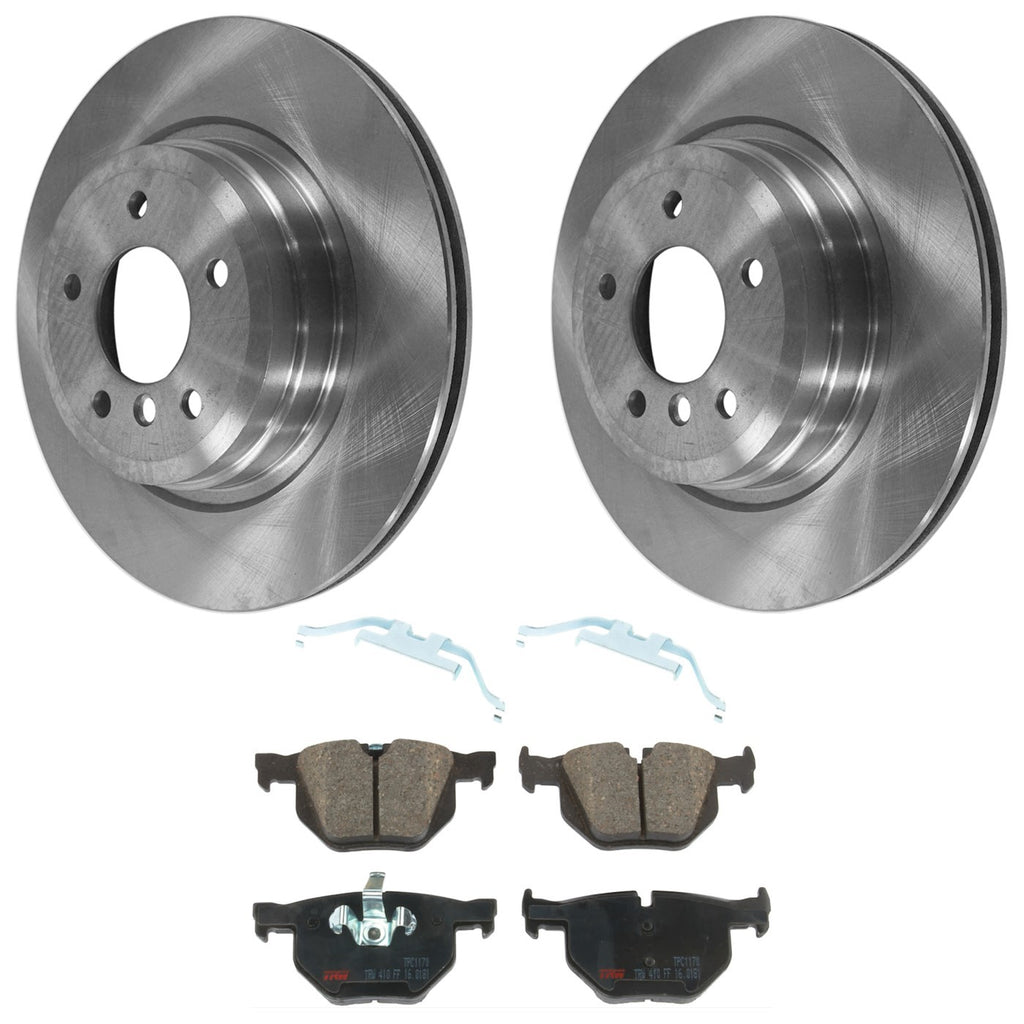 Set of 2 Brake Disc and Pad Kits for BMW 330 Coupe Sedan