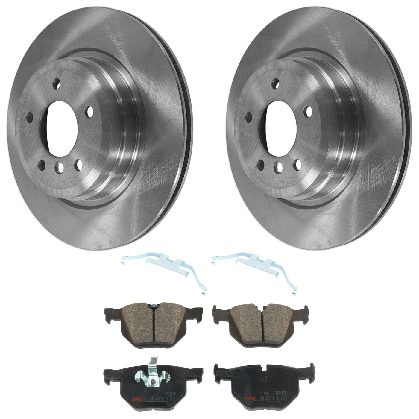 Set of 2 Brake Disc and Pad Kits for BMW 330 Coupe Sedan