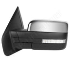 Pair of Power Heated Side View Mirrors for F150 (2004–2014) Chrome
