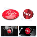 Red Alloy Engine Start + Cigarette Lighter Eject Button Trim for Lexus IS200t (2016–2017)