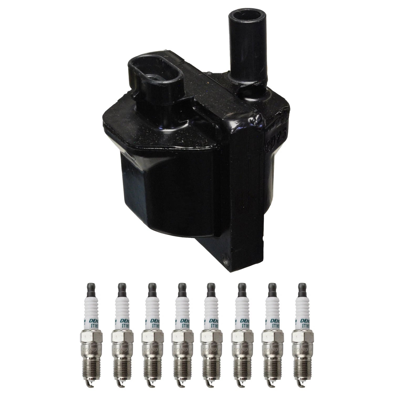 Denso Ignition Coil & 8 Iridium Spark Plugs Kit for Chevrolet C2500 Suburban Camaro