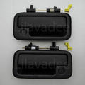 Black Rear Outer Door Handles for Isuzu TF TFR Holden Rodeo Vauxhall Brava (1997-2004)