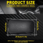 Inner Armrest Box Storage Cover Trim for Ford Mustang (2015–2025)