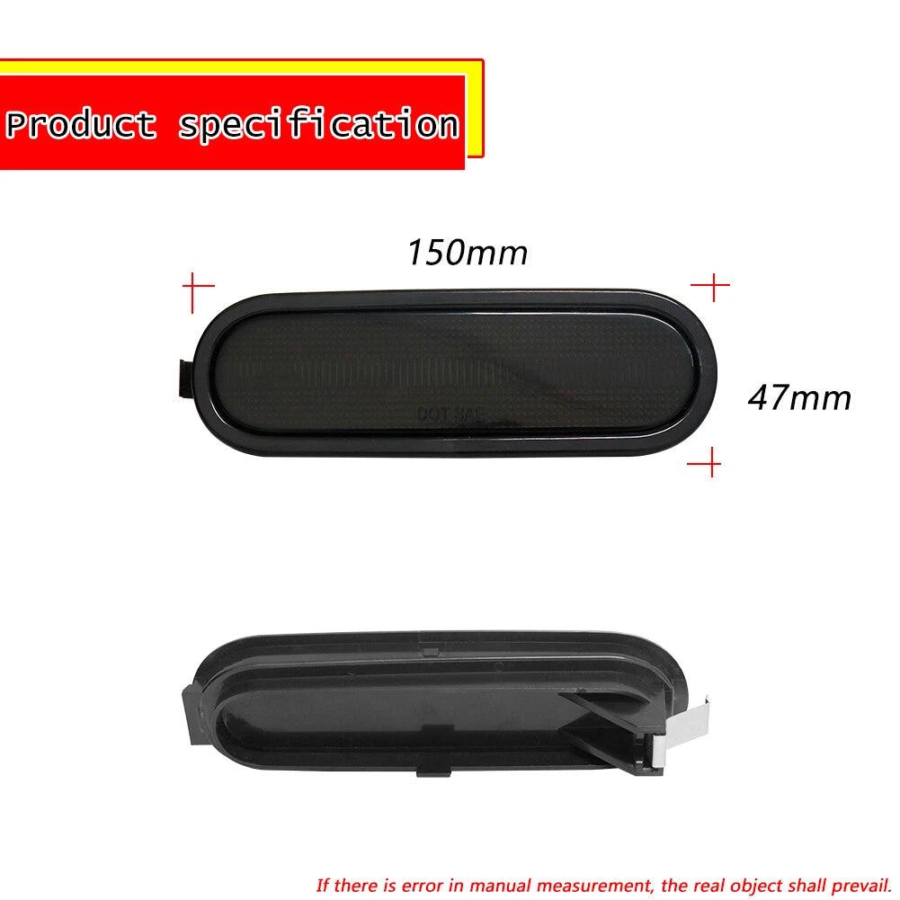 Smoked Front Corner Side Marker Reflectors for Honda Del Sol (1993–1997)