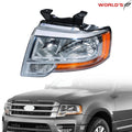 Halogen Headlight for Ford Expedition (2015–2017) Chrome Left Side