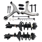 Front Strut Control Arms Sway Bar Tie Rod End Link Kit for Honda Odyssey (2005–2007)