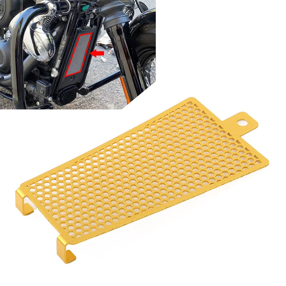 Oil Cooler Radiator Grille Cover for Harley Softail Deluxe Low Rider Fat Bob