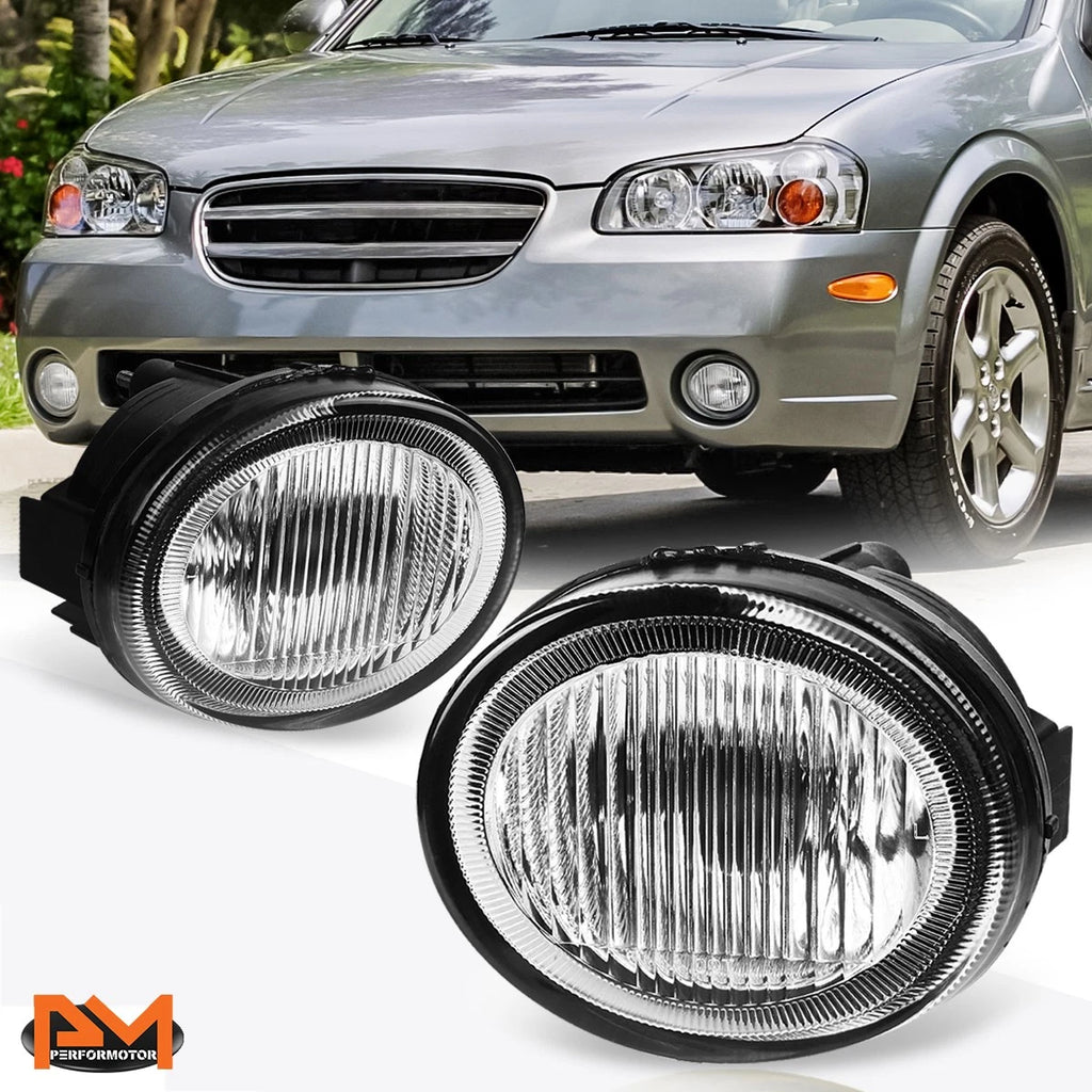 Fog Lights for Nissan Maxima A33 VQ35DE (2002–2003) - Clear Lens Pair