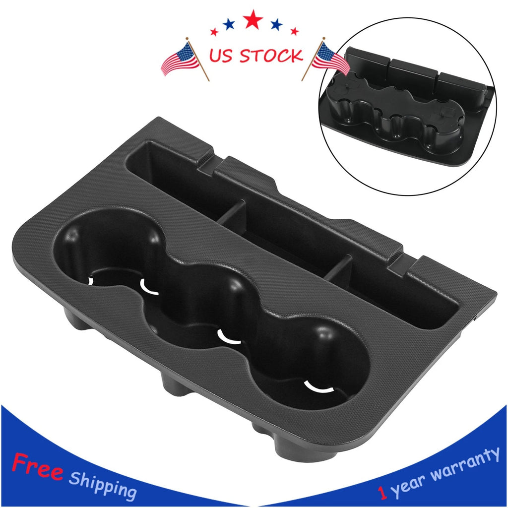 Cup Holder Liner for 2015-2018 Silverado Sierra (Holds 3 Cups)