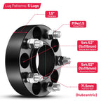 2PCS 1.5" Hubcentric Wheel Spacers for Dodge Challenger (2008–2023)