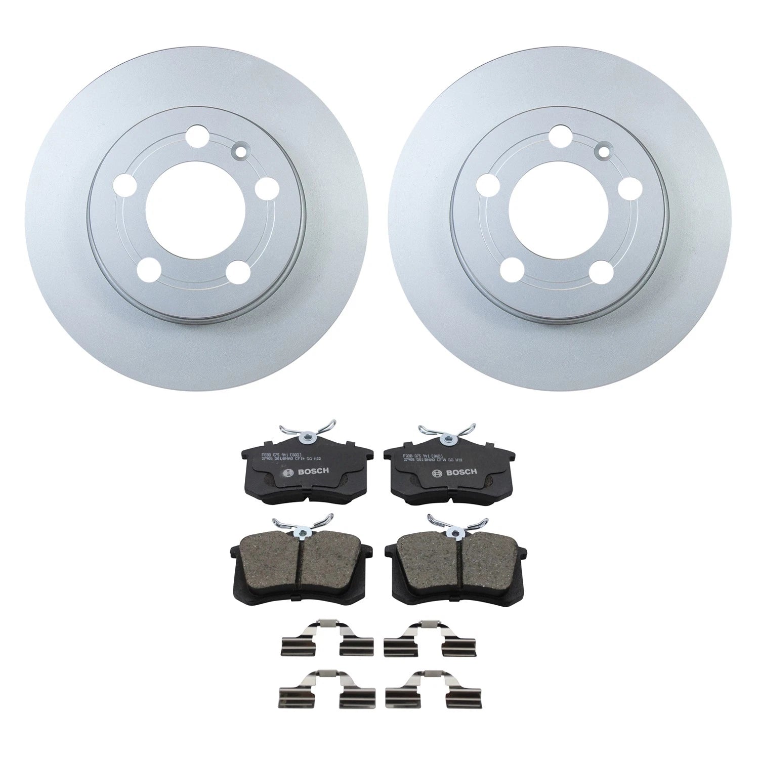 Disc Brake Pad Kit & Rear Solid Rotor for Audi TT Quattro (2000–2006)