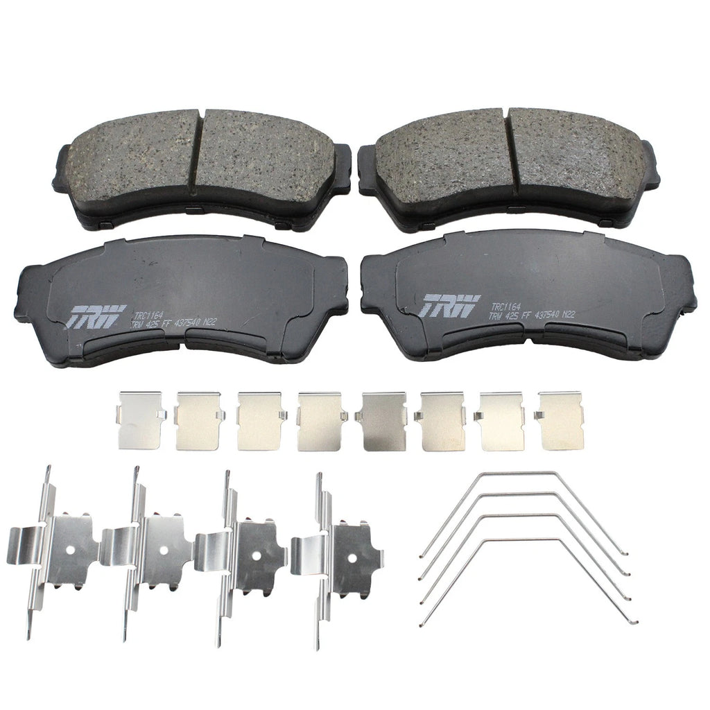Front Rotors & TRW Pro Ceramic Brake Pads Kit for Fusion MKZ Milan (2006–2012)