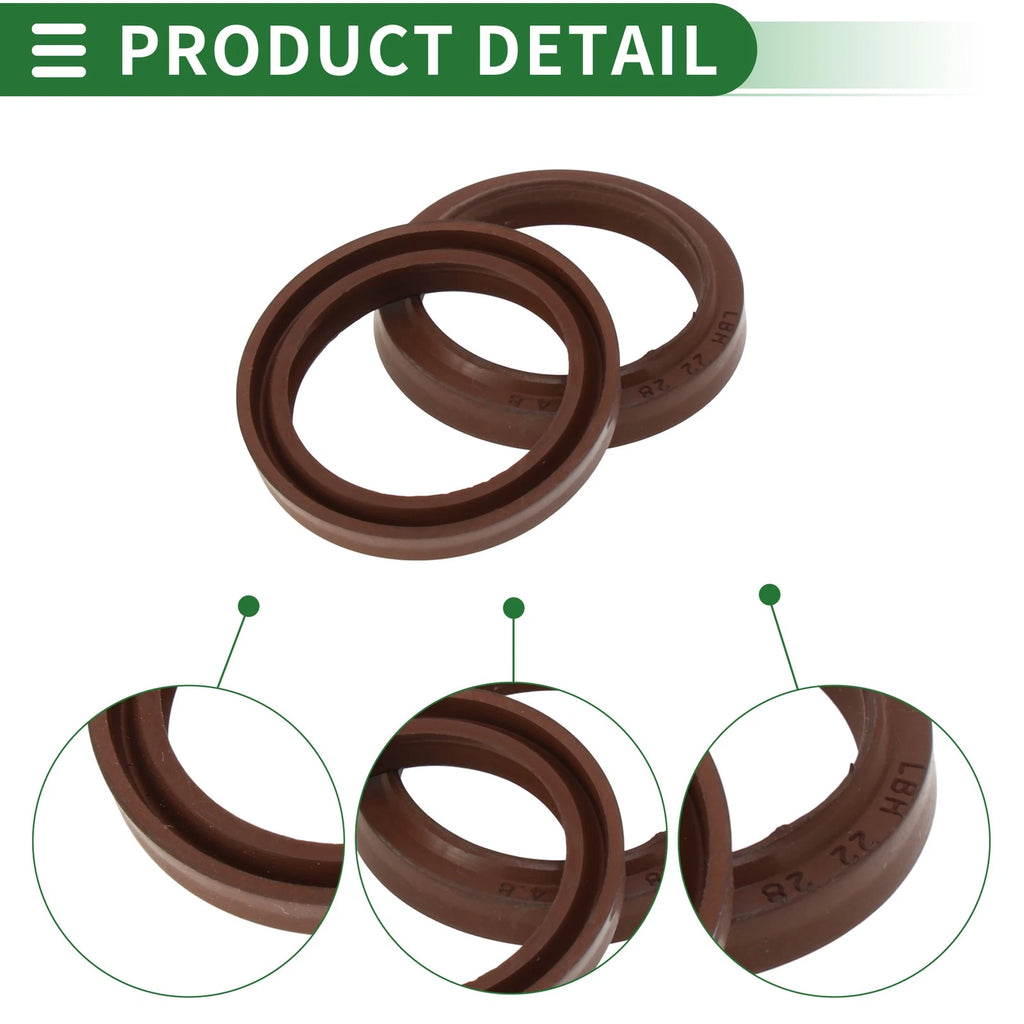 Set of 5 Oil Seal Rotary Shaft Seal FKM Rubber 22x28x3.6mm