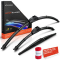 3Pcs Windshield Wiper Blades for Toyota Prius Lexus (2010–2015)