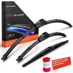 3Pcs Windshield Wiper Blades for Toyota Prius Lexus (2010–2015)