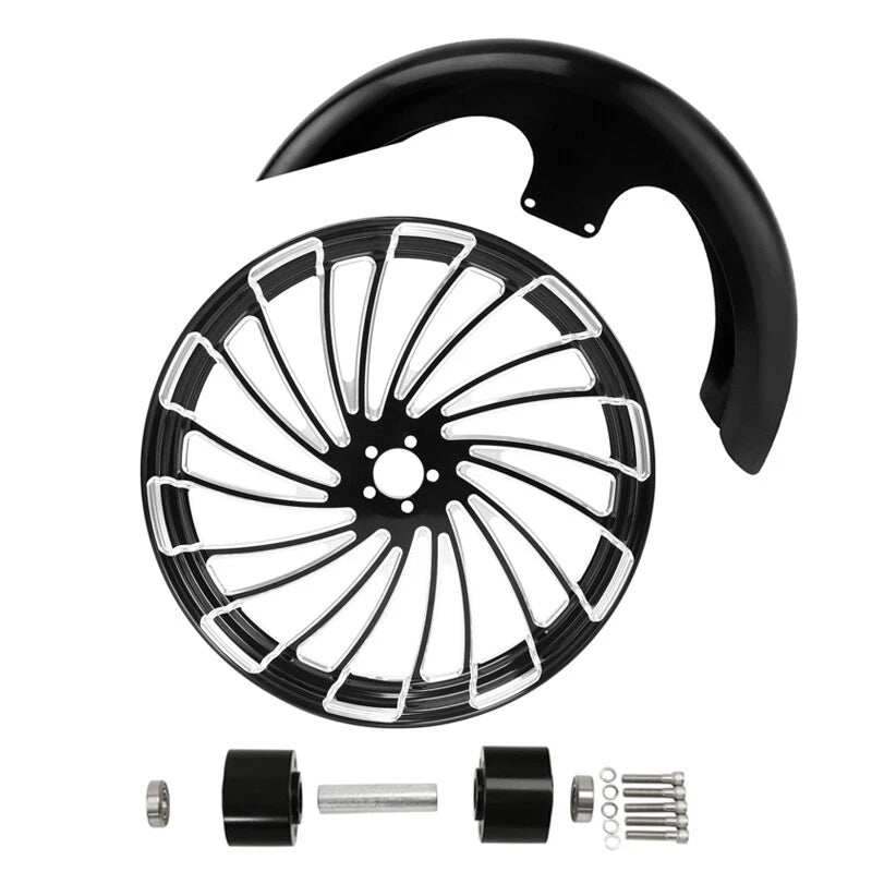 21" Front Fender Wheel Rim for Harley Road Glide (2008–2024) 23 Dual Disc Hub