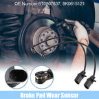 2X Front Brake Pad Wear Indicator Sensor for Audi A4 A5 A6 Quattro Q5