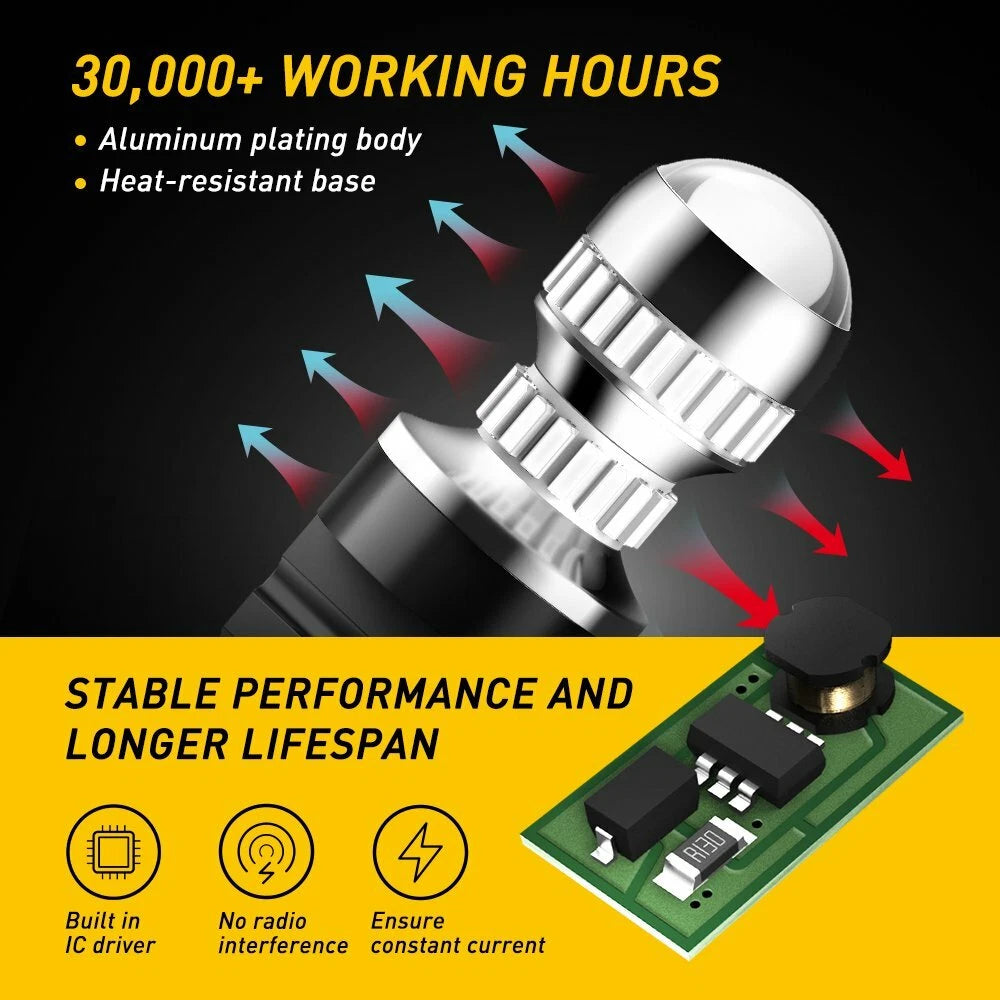2X 3157 LED Brake Stop Tail Light Bulbs for Various Models (YYYY–YYYY)