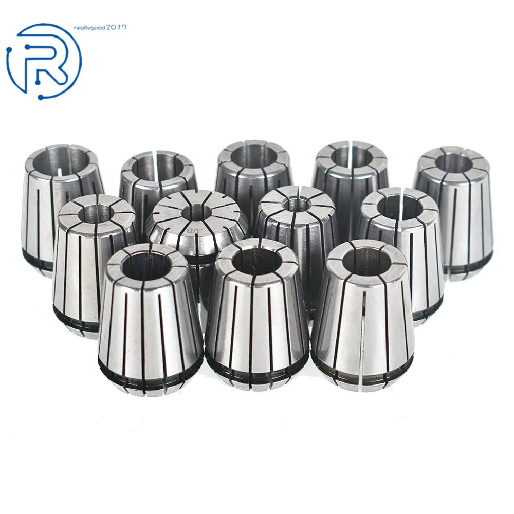 Set of 12 ER32 Spring Collets for CNC Lathe Engraving Machine