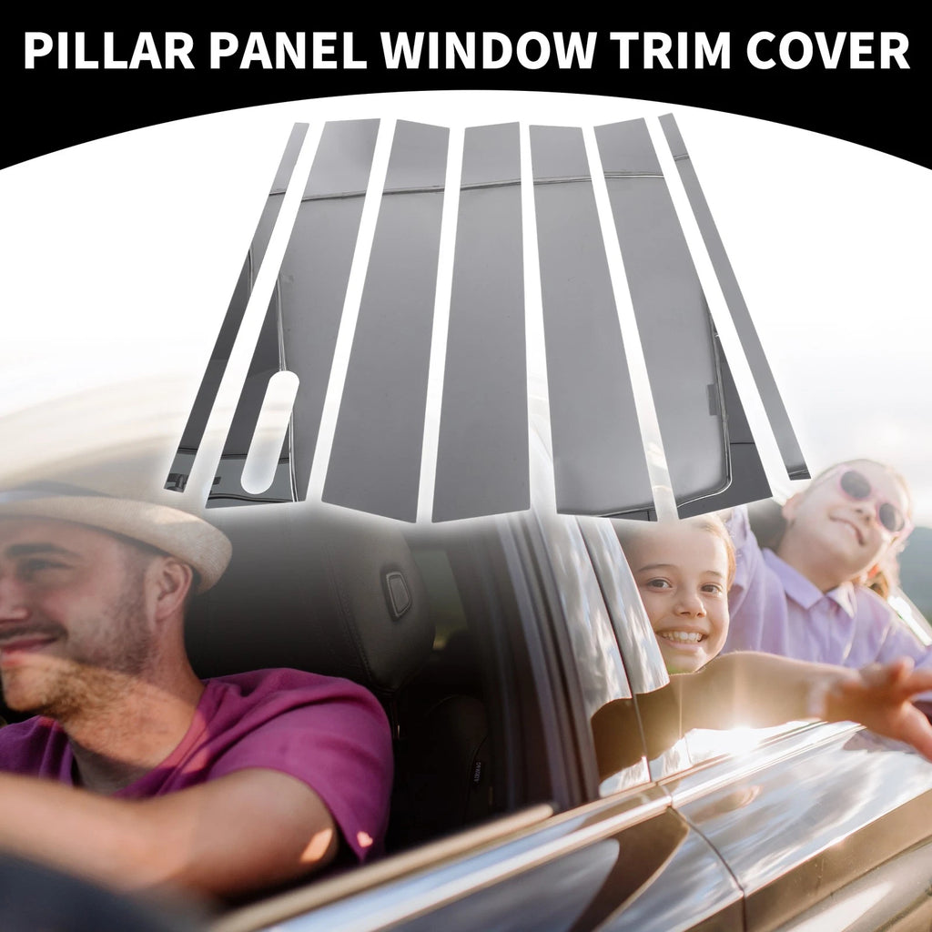 7pcs Window Trim Cover for Ford Explorer (2002–2010) Chrome Silver Tone