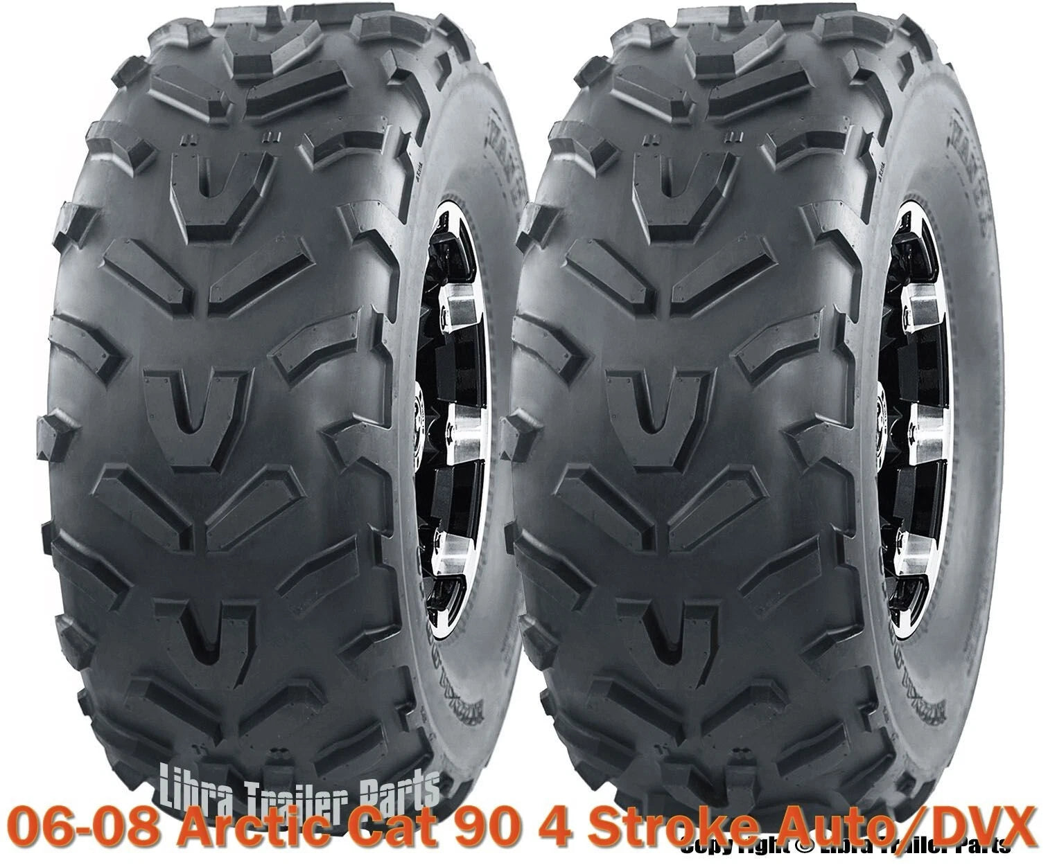 Set of 2 WANDA ATV Tires 20X7-8 /6PR for Arctic Cat 90 (2006–2008)