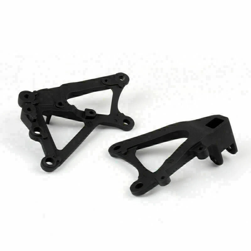 Set of 2 Front Rider Footrest Pegs Brackets for Yamaha YZF R1 (2009–2011) Black T9