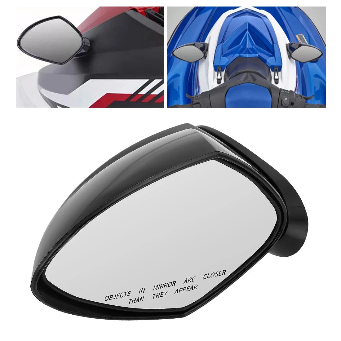 Left Hand Mirror for Yamaha EX Deluxe EX Sport WaveRunner (1996–2002) F3Y-U596B-10-00