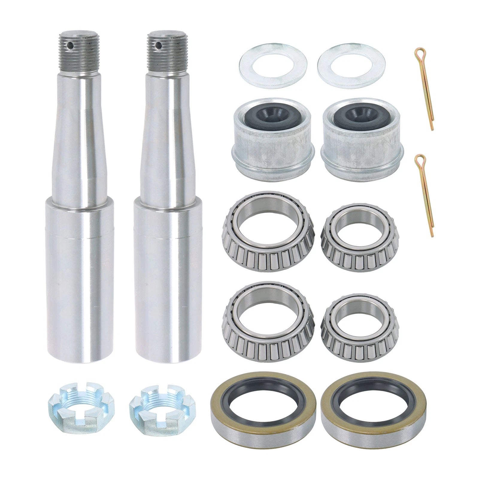 2 Pack Round Spindle for Trailer Hub and Brake Assembly 5 on 5"