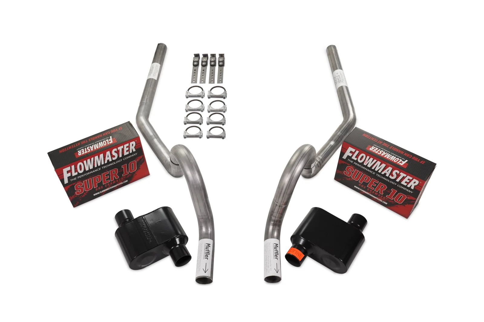2.5" Dual Exhaust Kit for GM A Body (1964–1972) - Flowmaster Super 10 Rear Exit