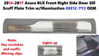 Front Right Door Sill Scuff Plate Trim w/Illumination for Acura RLX (2014–2017)