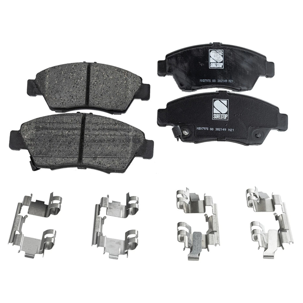 Front Brake Disc Rotors and Pads Kit for Honda Civic (2004)