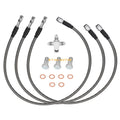 3X Stainless Braided Brake Lines Kit for Kawasaki KFX400 (2003–2004) 43095-S007
