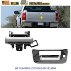 Set of 2 Chrome Tailgate Handles with Bezel for Silverado Sierra (2007–2014) GM1916106 V