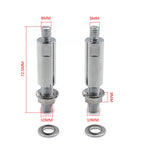 Chrome 1-1/2" Raised Mirror Adapters for Yamaha Ducati Scrambler (2015–2023)