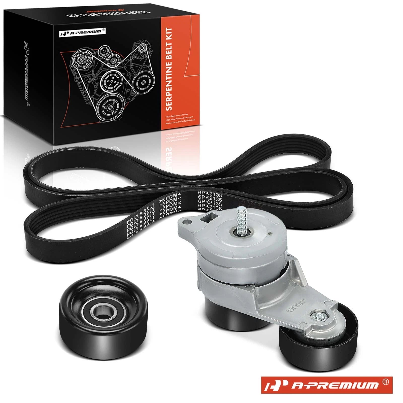 3X Serpentine Belt Drive Component Kit for Honda Accord Odyssey (2003–2017)